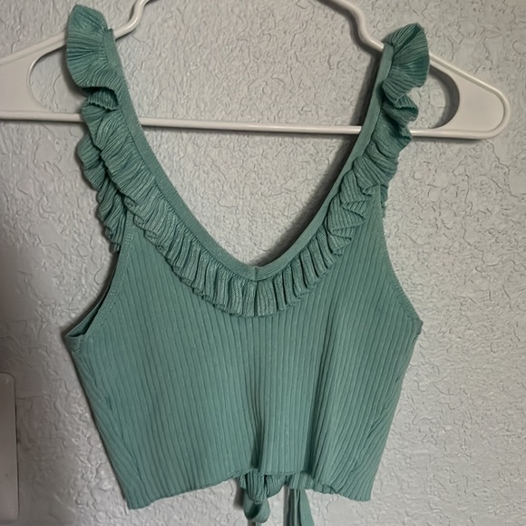 Ribbed crop top - Picture 3 of 4